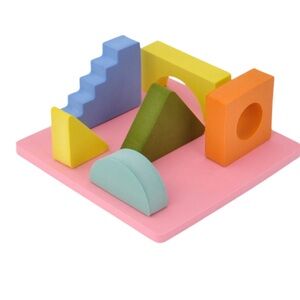 Montessori Foam Shape Sorter Puzzle Toy Set | Pastel Blocks | NWT
